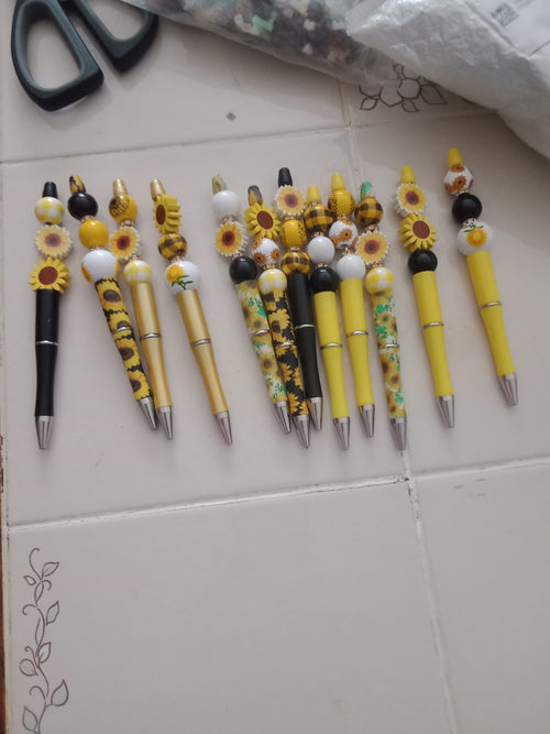 Beaded pens