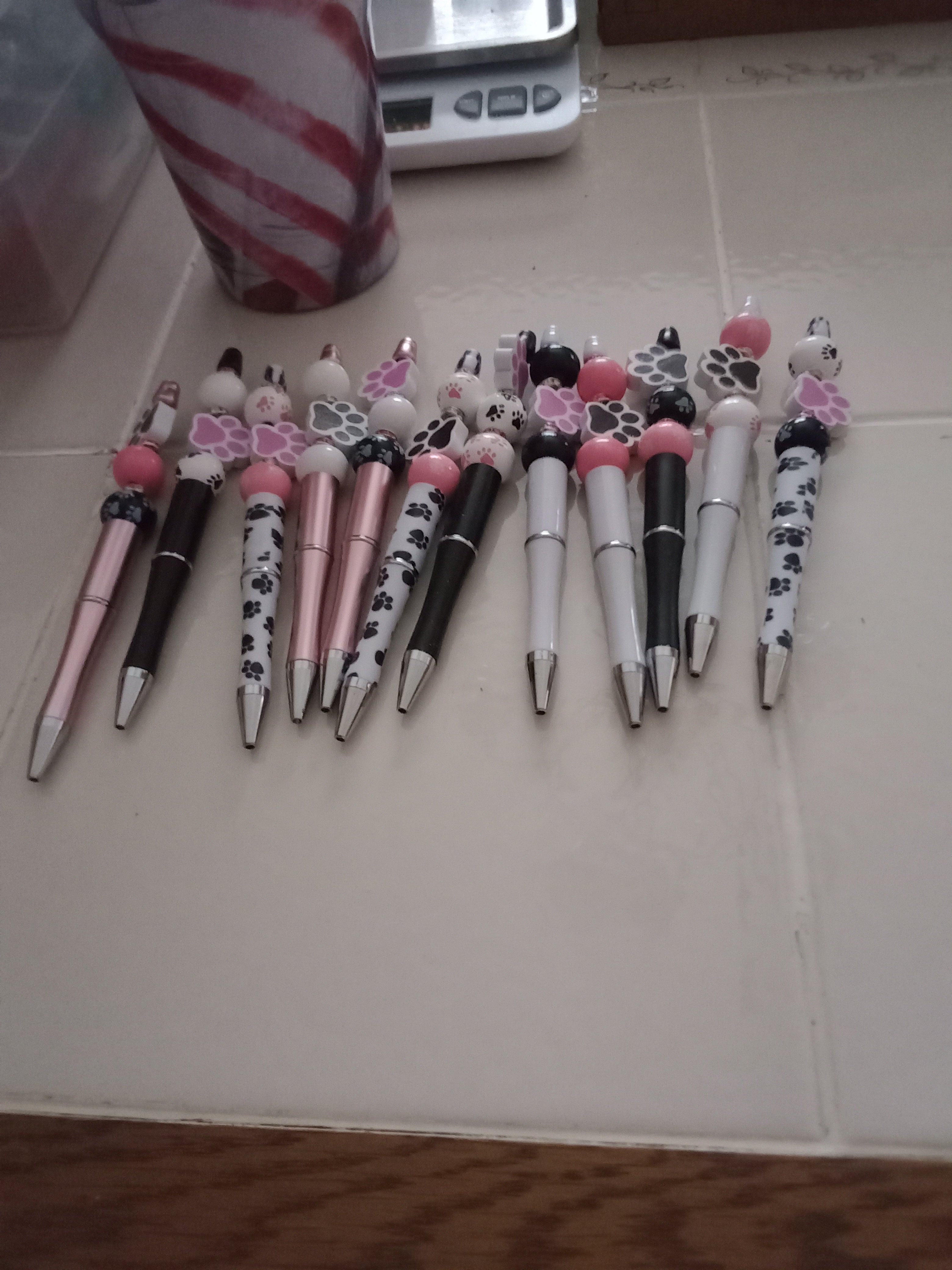 Beaded pens