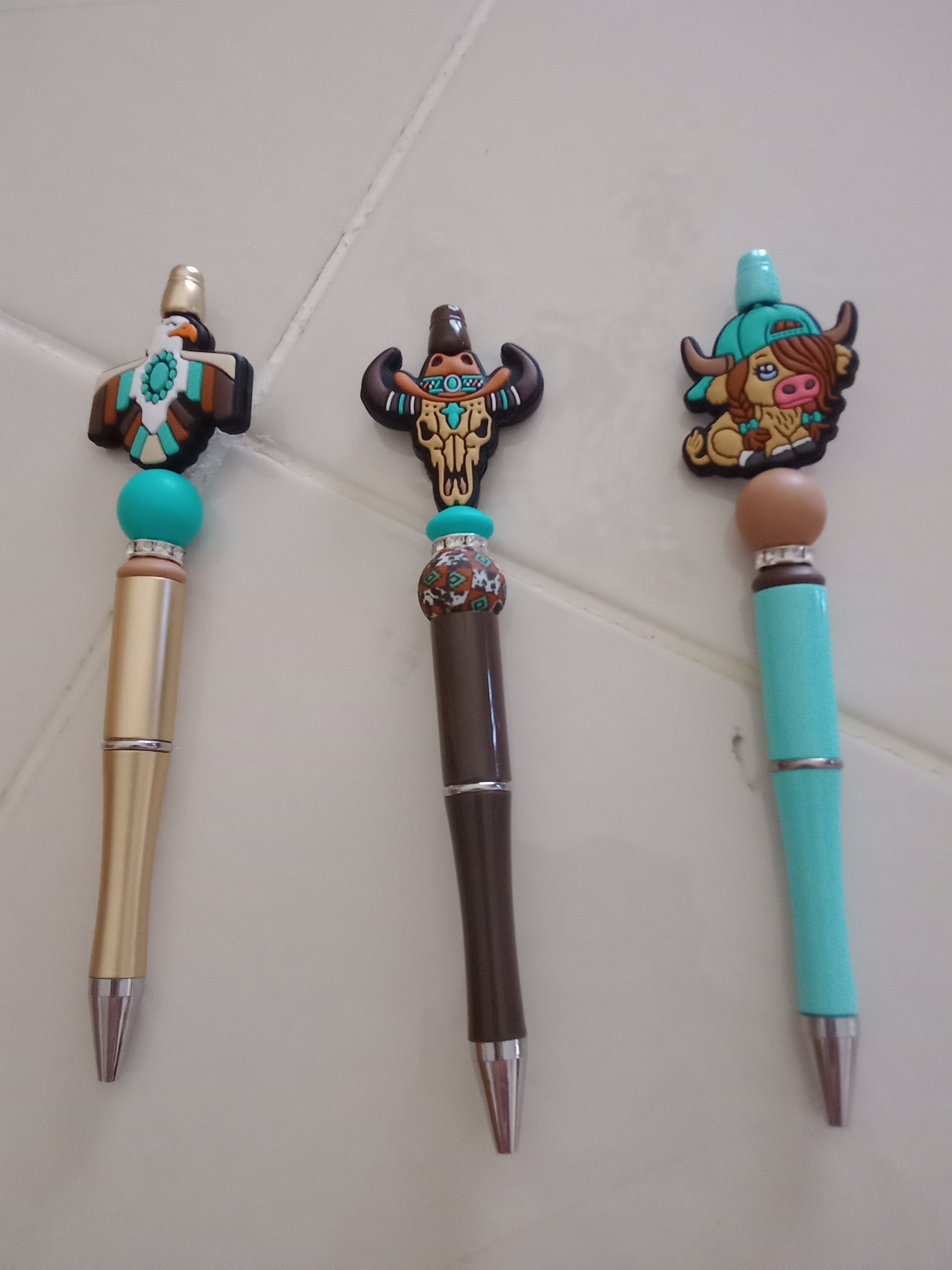 Beaded pens